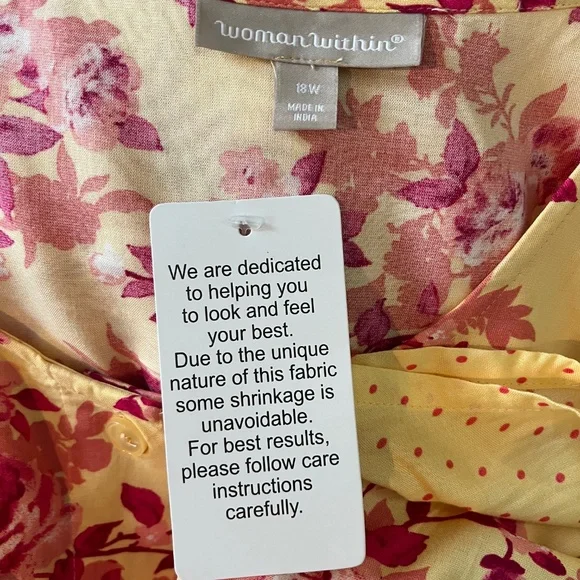 Floral Yellow and Pink Maxi Dress - Picture 11 of 11